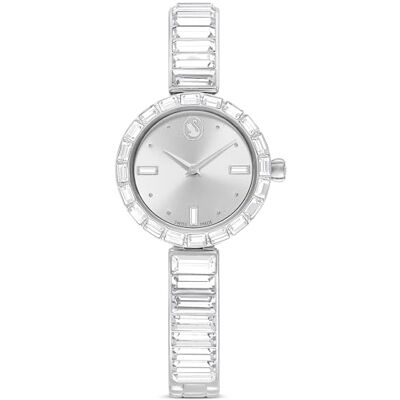 Swarovski Matrix Montre bracelet fabriquée en Suisse, bracelet en verre, gris, finition or rose, gris, Armband, gris, Brassard Swarovski Matrix Montre bracelet fabriquée en Suisse, bracelet en verre, gris, finition or rose, gris, Armband, gris, Brassard