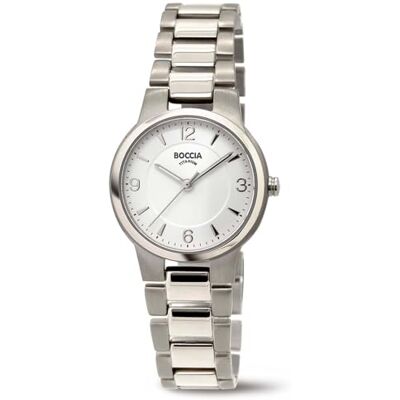 Boccia Montre à quartz analogique pour femme avec bracelet en titane 3359-01 Boccia Montre à quartz analogique pour femme avec bracelet en titane 3359-01