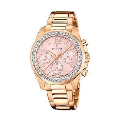 Festina Montre pour Femme F20639/6 Boyfriend Rainbow Boîtier en Acier Inoxydable Rose Bracelet en Acier Inoxydable Rose Festina Montre pour Femme F20639/6 Boyfriend Rainbow Boîtier en Acier Inoxydable Rose Bracelet en Acier Inoxydable Rose