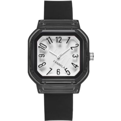 Alienwork Kids Montre étanche sport pour enfant, Noir/Blanc Noir/Bracelet Silicone Noir, Bande Alienwork Kids Montre étanche sport pour enfant, Noir/Blanc Noir/Bracelet Silicone Noir, Bande