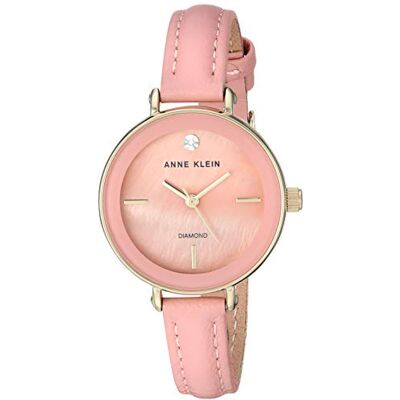 Anne Klein Montre habillée AK/3508PMPK, Rosa, Élégant Anne Klein Montre habillée AK/3508PMPK, Rosa, Élégant