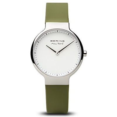 BERING Femmes Analogique Quartz Max René Collection Montre avec Bracelet en Silicone & Verre Saphir 15531-800 BERING Femmes Analogique Quartz Max René Collection Montre avec Bracelet en Silicone & Verre Saphir 15531-800
