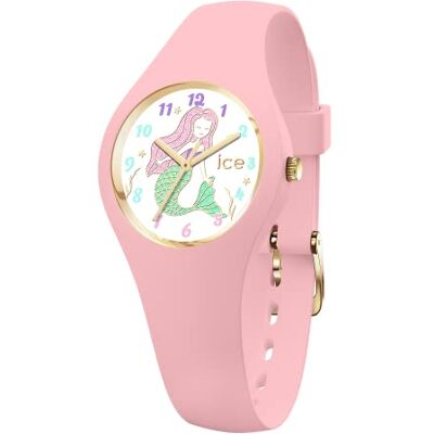ICE-WATCH ICE fantasia Pink mermaid Montre rose pour femme avec bracelet en silicone 020945 (Extra small) ICE-WATCH ICE fantasia Pink mermaid Montre rose pour femme avec bracelet en silicone 020945 (Extra small)