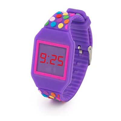 Kiddus Digital LED Montre pour filles, garçons, ados. Batterie japonaise de longue durée remplaçable. Montre-bracelet en silicone. Facile à lire et à apprendre l’heure. KI10212 POINTS Kiddus Digital LED Montre pour filles, garçons, ados. Batterie japonaise de longue durée remplaçable. Montre-bracelet en silicone. Facile à lire et à apprendre l’heure. KI10212 POINTS