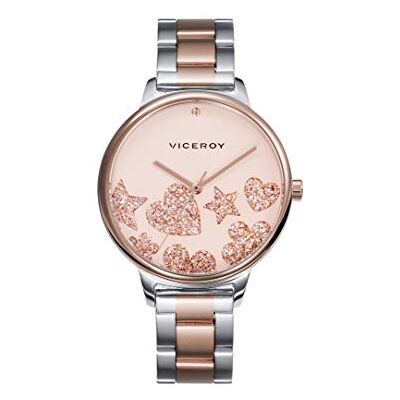 Viceroy Montre Acier IP Rose Bracelet Mme Va 461144-90, Décontracté Viceroy Montre Acier IP Rose Bracelet Mme Va 461144-90, Décontracté