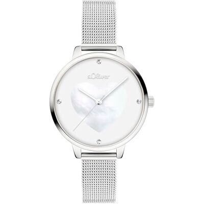 s.Oliver montre pour femme 34 mm moderne, alltagstaugliche, analoge montre-bracelet avec mouvement à quartz 3 ATM étanche Kratzfestes Mineralglas hoher Tragekomfort idée cadeau s.Oliver montre pour femme 34 mm moderne, alltagstaugliche, analoge montre-bracelet avec mouvement à quartz 3 ATM étanche Kratzfestes Mineralglas hoher Tragekomfort idée cadeau