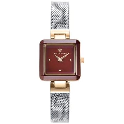 Viceroy 401182-47 Montre pour femme en céramique, style décontracté, boîtier acier et céramique, étanche 30 m (marron), marron, Bracelet Viceroy 401182-47 Montre pour femme en céramique, style décontracté, boîtier acier et céramique, étanche 30 m (marron), marron, Bracelet