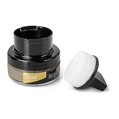 Kaps Crème De Chaussure Avec Applicateur D'Éponge, Soin Intensif Du Cuir Et Nourrissante, Crème De Cirage Pour Maroquinerie, Delicate, 70 Couleurs, 138 Peau de Daim Buckskin, 50ml 1.70 fl.oz. Kaps Crème De Chaussure Avec Applicateur D'Éponge, Soin Intensif Du Cuir Et Nourrissante, Crème De Cirage Pour Maroquinerie, Delicate, 70 Couleurs, 138 Peau de Daim Buckskin, 50ml 1.70 fl.oz.