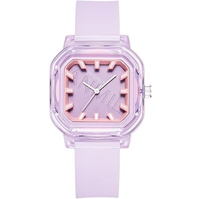 Alienwork Enfants Montre Enfants Garçons Filles Étanche Sport, Transparent-violet/violet / bracelet silicone violet, bracelet Alienwork Enfants Montre Enfants Garçons Filles Étanche Sport, Transparent-violet/violet / bracelet silicone violet, bracelet