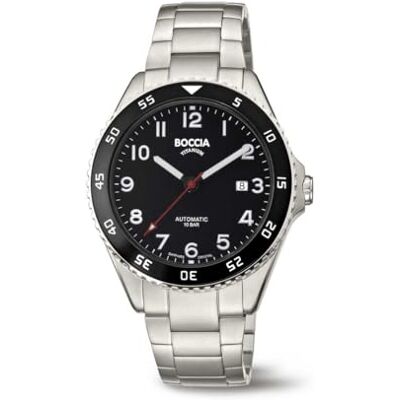 Boccia Montre classique 3653-01, argenté, Bracelet Boccia Montre classique 3653-01, argenté, Bracelet