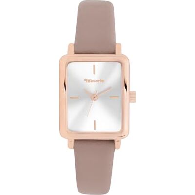 Tamaris Montre pour femme Rectangulaire Or rose 23 mm Élégante montre pour femme en métal avec mouvement à quartz Montre analogique Étanche 3 ATM Résistante aux rayures Tamaris Montre pour femme Rectangulaire Or rose 23 mm Élégante montre pour femme en métal avec mouvement à quartz Montre analogique Étanche 3 ATM Résistante aux rayures