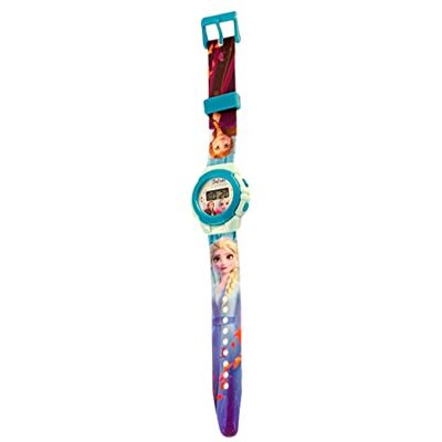 Disney Montre numérique avec bracelet à colorier Reine des neiges 2, sangle Disney Montre numérique avec bracelet à colorier Reine des neiges 2, sangle