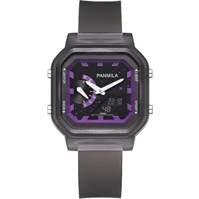 Alienwork Kids Montre numérique pour enfants garçons filles multifonction étanche, Noir/Noir Violet/Silicone Bracelet Noir Alienwork Kids Montre numérique pour enfants garçons filles multifonction étanche, Noir/Noir Violet/Silicone Bracelet Noir