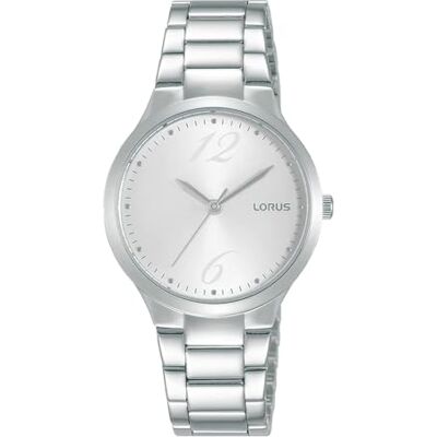 Lorus Montre analogique numérique Quartz unisexe avec bracelet en acier inox RG209UX9, Noir, Bracelet Lorus Montre analogique numérique Quartz unisexe avec bracelet en acier inox RG209UX9, Noir, Bracelet