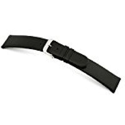 RIOS1931 Rio s1931 Bracelet de Montre Classic Cuir de Vachette Noir Small Band Anstoss 12 mm, sangle RIOS1931 Rio s1931 Bracelet de Montre Classic Cuir de Vachette Noir Small Band Anstoss 12 mm, sangle
