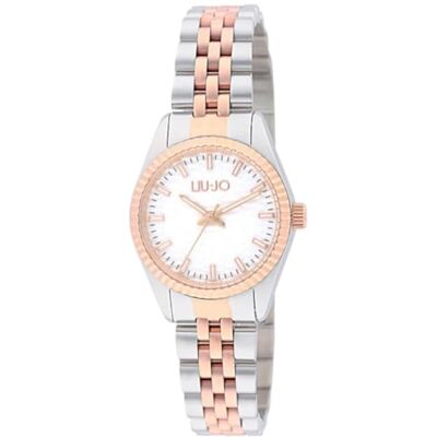 Liu Jo Montre à quartz élégante pour femme en acier bicolore or rose Nirya TLJ2807 Montre à bracelet en acier bicolore or rose Liu Jo Montre à quartz élégante pour femme en acier bicolore or rose Nirya TLJ2807 Montre à bracelet en acier bicolore or rose