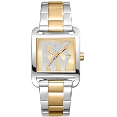 DKNY City Maxi Montre à quartz 3 ATM, Argenté/doré, Einheitsgröße, Moderne DKNY City Maxi Montre à quartz 3 ATM, Argenté/doré, Einheitsgröße, Moderne