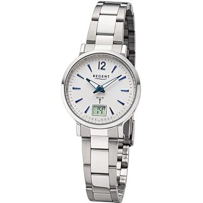 REGENT Montre pour femme radio-pilotée avec bracelet en métal FR 267 REGENT Montre pour femme radio-pilotée avec bracelet en métal FR 267