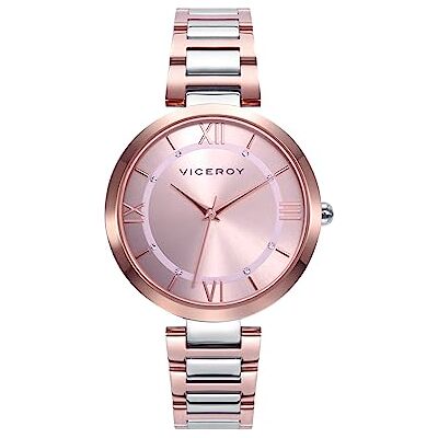 Viceroy Montre en acier inoxydable bicolore pour femmes Chic 42428-73 Viceroy Montre en acier inoxydable bicolore pour femmes Chic 42428-73