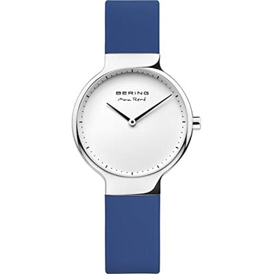 BERING Femme Analogique Quartz Montre avec Bracelet en Silicone 15531-704, Argent, 31, sangle BERING Femme Analogique Quartz Montre avec Bracelet en Silicone 15531-704, Argent, 31, sangle