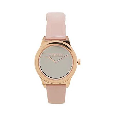 ESPRIT Montre analogique à quartz pour femme avec bracelet en cuir ES1L019L0045, Or rose., Bracelet ESPRIT Montre analogique à quartz pour femme avec bracelet en cuir ES1L019L0045, Or rose., Bracelet