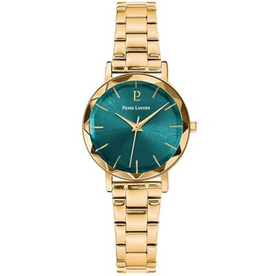Pierre Lannier Montre à quartz pour femme sans mouvement avec bracelet en cuir 012P562, Or rose Pierre Lannier Montre à quartz pour femme sans mouvement avec bracelet en cuir 012P562, Or rose