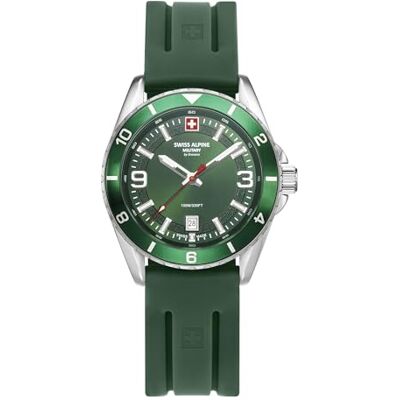 Alpine 7034.1834SAM Montre analogique à quartz pour homme en silicone, lanière Alpine 7034.1834SAM Montre analogique à quartz pour homme en silicone, lanière