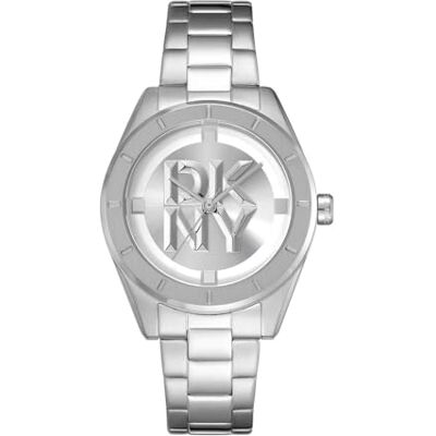 DKNY Chambers Midi Montre à quartz 5 ATM, argenté, Einheitsgröße, Moderne DKNY Chambers Midi Montre à quartz 5 ATM, argenté, Einheitsgröße, Moderne