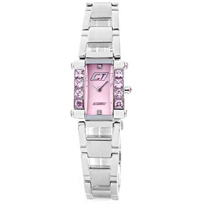 Chronotech Montre analogique pour femme à quartz avec bracelet en acier inoxydable CC7040LS-07M, Sangle Chronotech Montre analogique pour femme à quartz avec bracelet en acier inoxydable CC7040LS-07M, Sangle