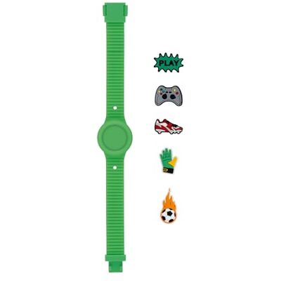HIP HOP Montre enfant, collection PINTASTIC!, mouvement analogique, résistant à l'eau jusqu'à 30 mètres, bracelet en silicone, longueur réglable, idées cadeaux pour enfant HIP HOP Montre enfant, collection PINTASTIC!, mouvement analogique, résistant à l'eau jusqu'à 30 mètres, bracelet en silicone, longueur réglable, idées cadeaux pour enfant