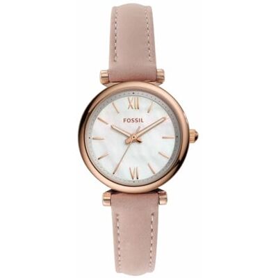 Fossil Carlie Montre pour femmes, mouvement à quartz, bracelet en cuir ou acier inoxydable Fossil Carlie Montre pour femmes, mouvement à quartz, bracelet en cuir ou acier inoxydable