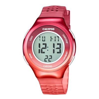 Calypso Montre unisexe K5841, Rouge Rose, Classique Calypso Montre unisexe K5841, Rouge Rose, Classique