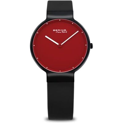 BERING Femmes Analogique Quartz Classic Collection Montre avec Bracelet en Silicone & Verre Saphir 12631-823 BERING Femmes Analogique Quartz Classic Collection Montre avec Bracelet en Silicone & Verre Saphir 12631-823