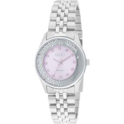Liu Jo Montre à quartz élégante pour femme en acier Dancing Elvy TLJ2663 Montre à cristaux dans le cadran et bracelet en acier Liu Jo Montre à quartz élégante pour femme en acier Dancing Elvy TLJ2663 Montre à cristaux dans le cadran et bracelet en acier