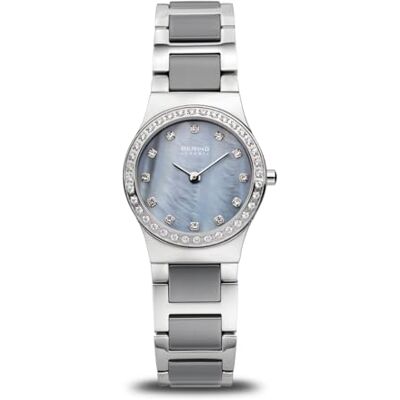 BERING Femmes Analogique Quartz Ceramic Collection Montre avec Bracelet en Acier Inoxydable/Céramique & Verre Saphir BERING Femmes Analogique Quartz Ceramic Collection Montre avec Bracelet en Acier Inoxydable/Céramique & Verre Saphir