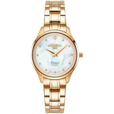Roamer Montre-bracelet Venus Diamond Mouvement à quartz Largeur du boîtier : 30 mm Acier inoxydable 5 ATM Roamer Montre-bracelet Venus Diamond Mouvement à quartz Largeur du boîtier : 30 mm Acier inoxydable 5 ATM