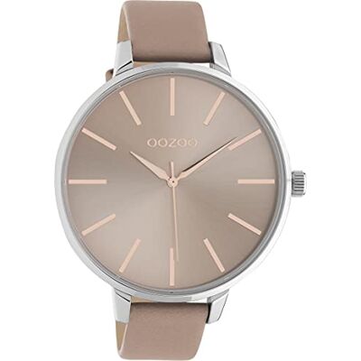 Oozoo Timepieces Montre Analogique pour Femme Élégante Montre Ronde, Rose, Extra Groß, Lanières Oozoo Timepieces Montre Analogique pour Femme Élégante Montre Ronde, Rose, Extra Groß, Lanières