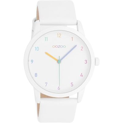 Oozoo Montre Timepieces pour femme Avec bracelet en cuir Montre moderne pour femme Élégante montre analogique ronde (boîtier de 38 mm), Timepieces C11059 Montre unisexe, bracelet Oozoo Montre Timepieces pour femme Avec bracelet en cuir Montre moderne pour femme Élégante montre analogique ronde (boîtier de 38 mm), Timepieces C11059 Montre unisexe, bracelet