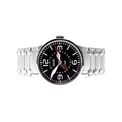 ESPRIT Montre à quartz analogique pour homme avec bracelet en acier inoxydable ES1CQB2.5820.L46, argent/noir ESPRIT Montre à quartz analogique pour homme avec bracelet en acier inoxydable ES1CQB2.5820.L46, argent/noir
