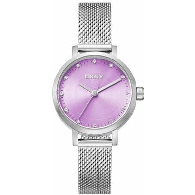 DKNY Montre à quartz Soho Mini Quartz 5 ATM, Argenté/rose, Einheitsgröße, Moderne DKNY Montre à quartz Soho Mini Quartz 5 ATM, Argenté/rose, Einheitsgröße, Moderne