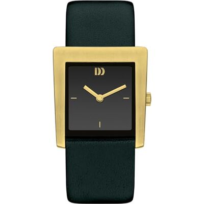 Danish Design IV45Q1257 Montre rectangulaire pour femme avec bracelet en cuir noir Danish Design IV45Q1257 Montre rectangulaire pour femme avec bracelet en cuir noir
