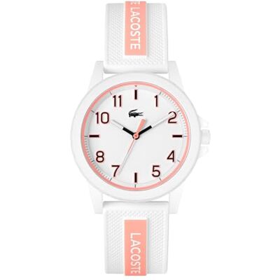 Lacoste Montre Analogique à Quartz Unisex avec Bracelet en silicone Blanc 2020143 Lacoste Montre Analogique à Quartz Unisex avec Bracelet en silicone Blanc 2020143