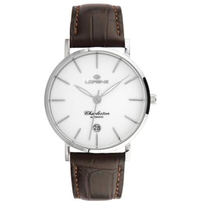 Lorenz Charleston 030275AA Montre à quartz classique pour homme Montre automatique avec bracelet en cuir marron Lorenz Charleston 030275AA Montre à quartz classique pour homme Montre automatique avec bracelet en cuir marron