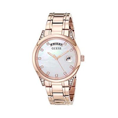 GUESS Watches Ladies Aura Montre Femme Analogique Quartz avec Bracelet Acier Inoxydable GW0047L2 GUESS Watches Ladies Aura Montre Femme Analogique Quartz avec Bracelet Acier Inoxydable GW0047L2