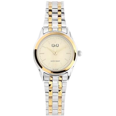 Q&Q QQ & Q Montre pour femme bicolore en acier 23 mm, bicolore, acier Q&Q QQ & Q Montre pour femme bicolore en acier 23 mm, bicolore, acier
