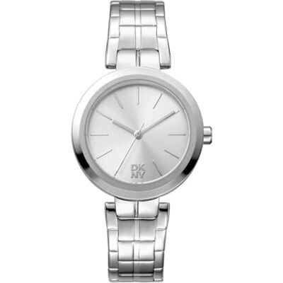 DKNY Montre à quartz Downtown Midi 5 ATM, argenté, Einheitsgröße, Moderne DKNY Montre à quartz Downtown Midi 5 ATM, argenté, Einheitsgröße, Moderne