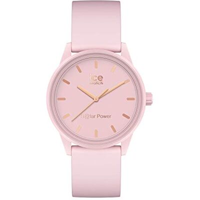 ICE-WATCH ICE solar power Pink lady Montre rose pour femme avec bracelet en silicone 018479 (Small) ICE-WATCH ICE solar power Pink lady Montre rose pour femme avec bracelet en silicone 018479 (Small)