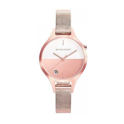 Viceroy Montre analogique pour femme à quartz avec bracelet en acier inoxydable 42328-97 Viceroy Montre analogique pour femme à quartz avec bracelet en acier inoxydable 42328-97