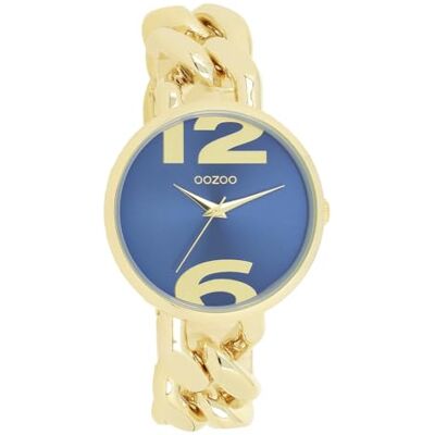Oozoo Montre Timepieces pour Femme Élégante Montre Analogique Moderne, Jaune/Bleu Oozoo Montre Timepieces pour Femme Élégante Montre Analogique Moderne, Jaune/Bleu