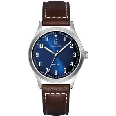 Pierre Lannier Montre Aviateur, Bleu, 40 Pierre Lannier Montre Aviateur, Bleu, 40